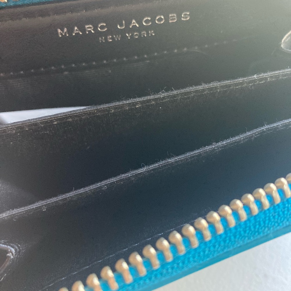 Marc Jacobs Blue and Green Striped Wallet - Picture 4 of 7